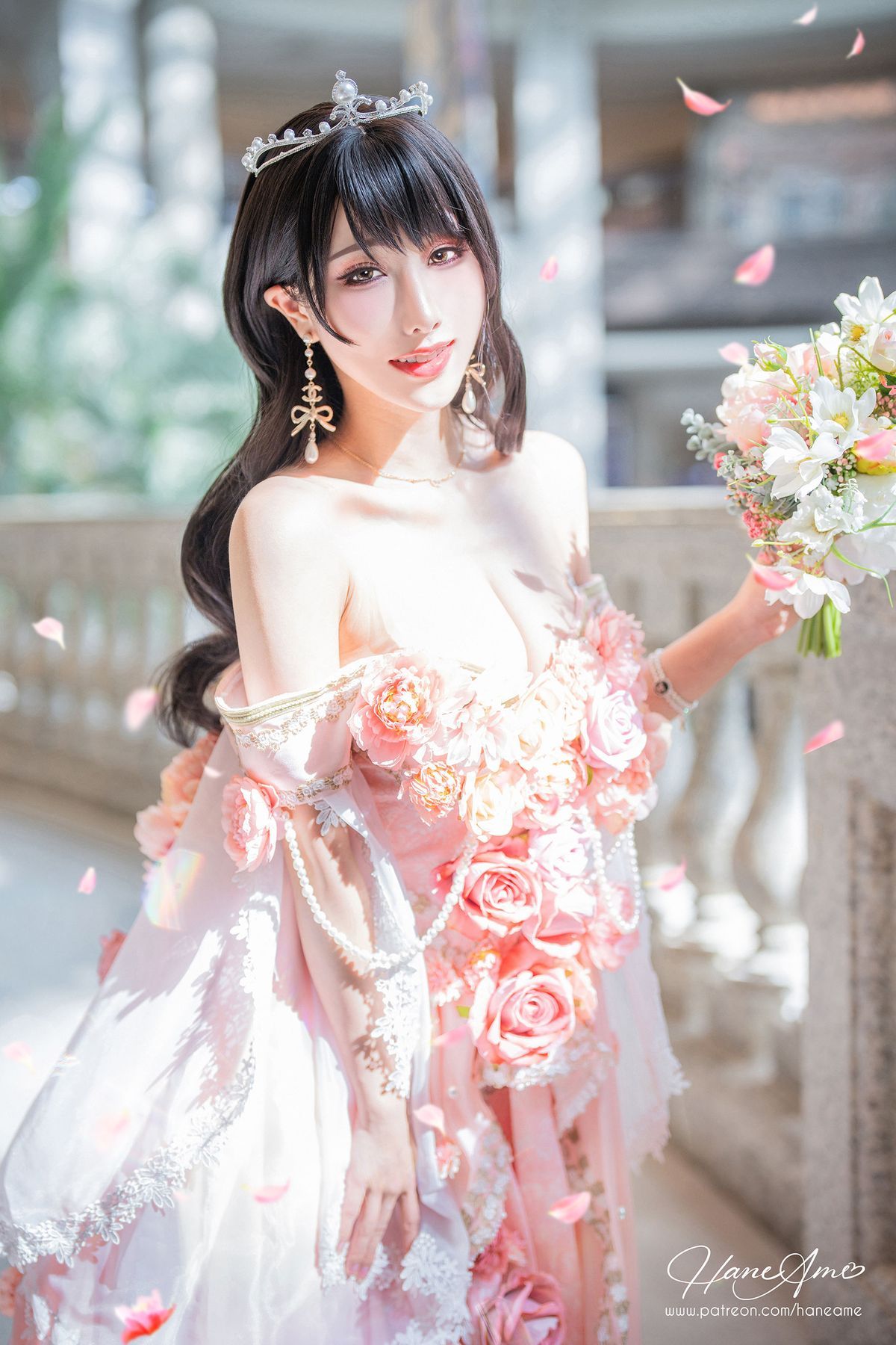 雨波HaneAme花仙子露肩长裙阳光系列性感写真