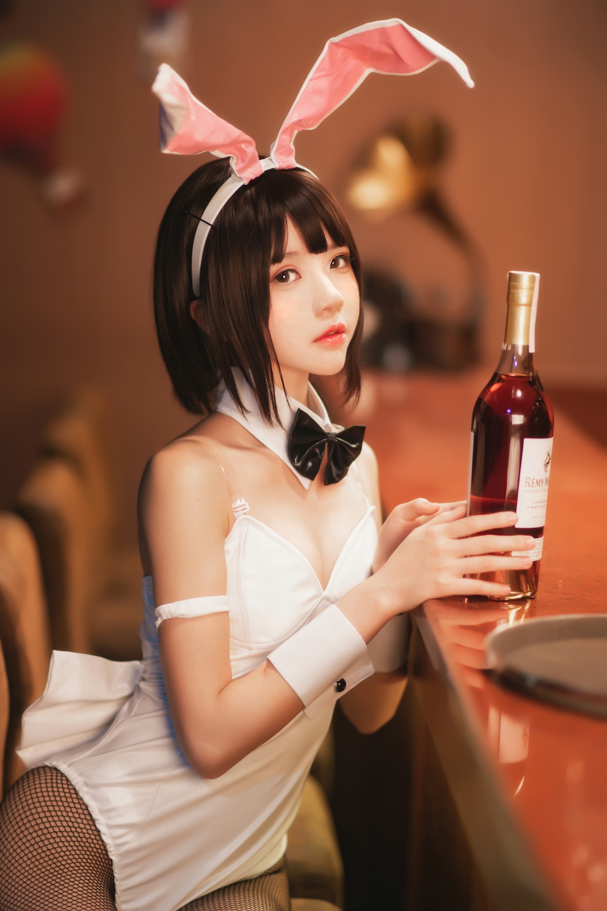 图片[1]-萝莉风COS 桜桃喵 – 加藤惠系列之兔女郎 – COSPLAY-御萝部落