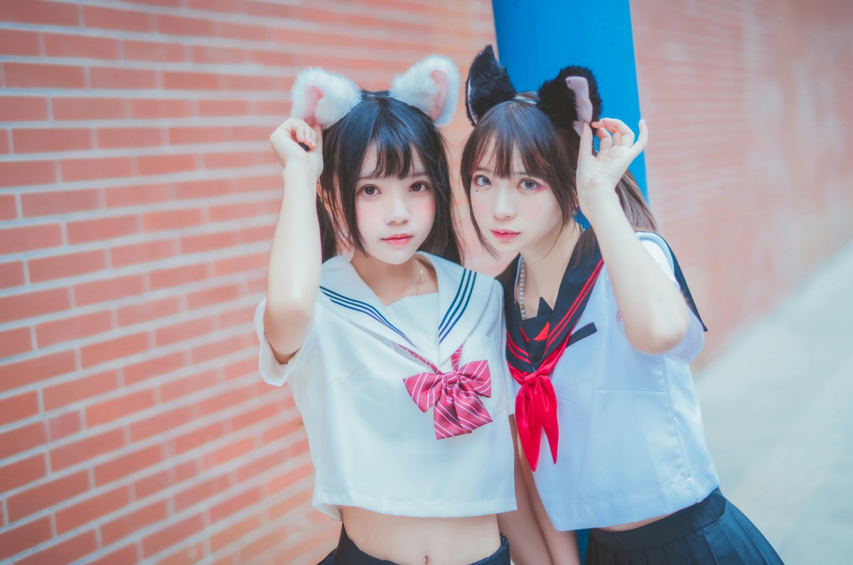图片[1]-萝莉风COS 桜桃喵&疯猫ss – JK百合2 – COSPLAY-御萝部落