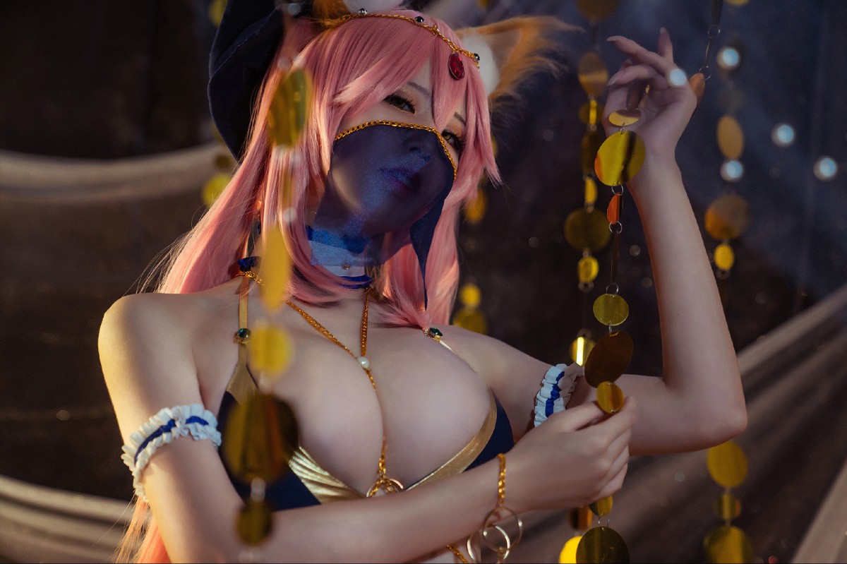 图片[1]-[Cosplay]Fate 玉藻前 舞娘泳装 – COSPLAY-御萝部落